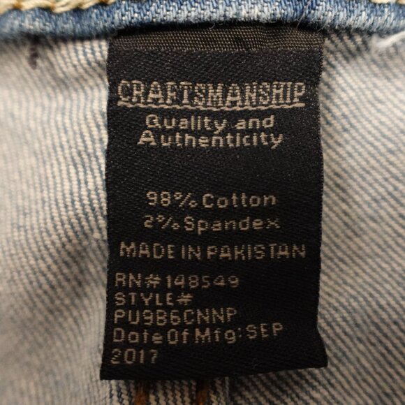 PD&C jeans slim men's 36x32 light blue denim paper denim and cloth - Picture 12 of 12